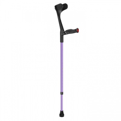 Ossenberg Lilac Open-Cuff Comfort-Grip Adjustable Crutch (Right Hand)